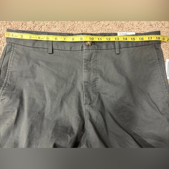 NWT Old Navy Mens Gray Slim Pants Built-In Flex Size 36x30 Flat Front - Picture 7 of 9